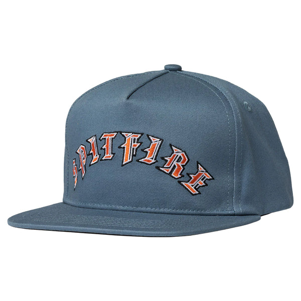 Spitfire - Old E Arch Snapback Hat (Blue/Red)